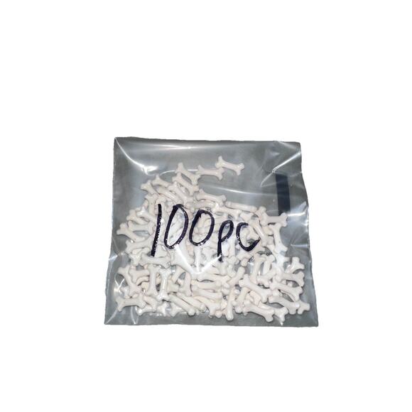 Lot of 100 LEGO Dog Bone Short White 93160 New - Picture 1 of 4